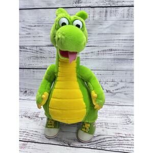 Rare VTG Dudley The Adventures Of Dragon Tales Green Sneaker Plush Doll 1994